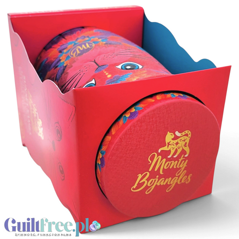 Kolekcjonerska puszka Guiltfree Monty Bojangles Sunset Samba z kakaowymi truflami Choccy Scoffy w kolorowym opakowaniu