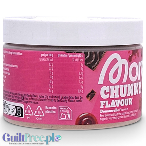 Guiltfree More Nutrition Chunky Flavour Donauwelle w proszku o smaku ciasta Fala Dunaju z kawałkami ciastek
