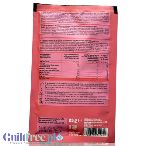 More Nutrition Protein Milkyccino White Almond Coconut, saszetka 25g - gęsta odżywka białkowa migdałowo-kokosowa z kofeiną by More Nutrition (more-nutrition-protein-milkyccino-white-almond-coconut-saszetka-25g-gesta-odzywka-bialkowa-migdalowo-kokosowa-z-kofeina)
