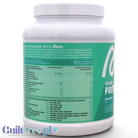 More Nutrition Total Vegan Protein Cinnalicious 0,6kg - wegańska odżywka białkowa, smak Płatki Cynamonowe by More Nutrition (more-nutrition-total-vegan-protein-cinnalicious-06kg-weganska-odzywka-bialkowa-smak-platki-cynamonowe)