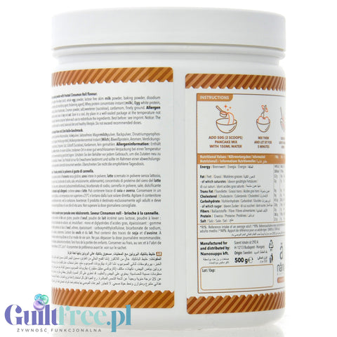 Opakowanie mieszanki białkowej Nano Supps Protein Pancake Mix o smaku cynamonowym w sklepie Guiltfree