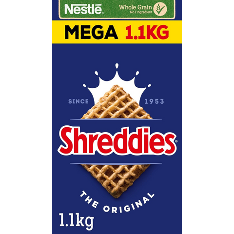 Guiltfree Nestle Shreddies Original pełnoziarniste płatki śniadaniowe w opakowaniu 1,1 kg