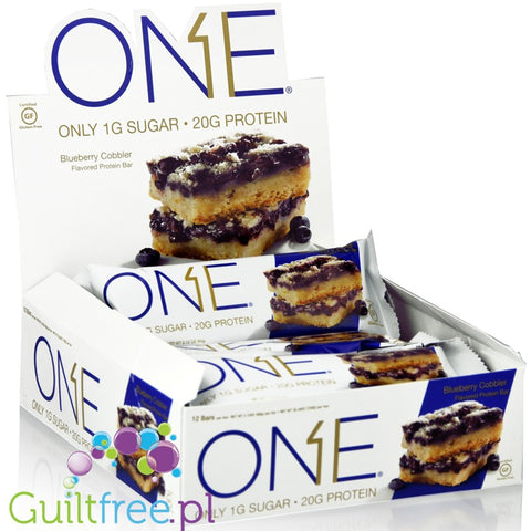 ONE Bar Blueberry Cobbler - baton proteinowy o smaku placka z jagodami by ONE Bar (aka OhYeah! ISS Research)) (ohyeah-one-blueberry-cobbler)