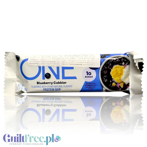 ONE Bar Blueberry Cobbler - baton proteinowy o smaku placka z jagodami by ONE Bar (aka OhYeah! ISS Research)) (ohyeah-one-blueberry-cobbler)