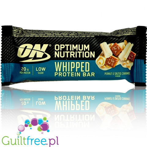 Optimum Nutrition Whipped Protein Bar White Chocolate Salted Caramel & Peanut - baton z masą a la ptasie mleczko by Optimum Nutrition (optimum-nutrition-whipped-protein-bar-white-chocolate-salted-caramel-peanut-baton-z-masa-a-la-ptasie-mleczko)