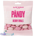 Piankowe żelki Guiltfree Pandy Berry Ovals o smaku poziomki i granatu w różowym opakowaniu bez cukru