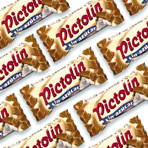 Guiltfree Pictolin Caramels de Dulce de Leche, bezcukrowe cukierki toffee w złotych opakowaniach
