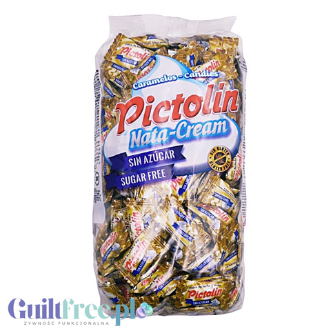 Pictolin Caramels de Dulce de Leche 0,8kg - śmietankowo-toffee karmelki bez cukru by Pictolin (pictolin-kajmak-czekolada-cukierki-bez-cukru-na-wage)