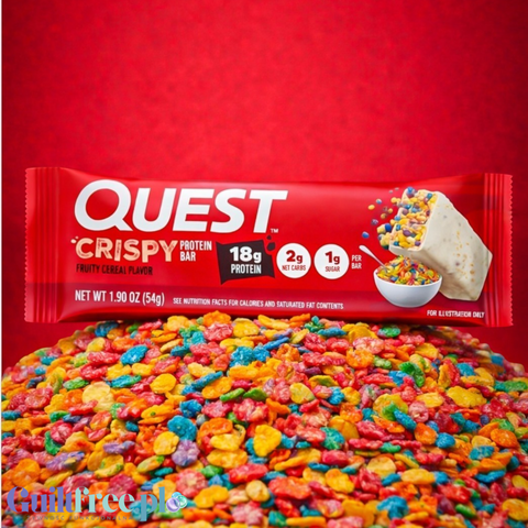 Quest Hero Crispy Protein Bar Fruity Cereal - baton proteinowy w nostalgicznym smaku dzieciństwa USA by Quest Nutrition (quest-hero-crispy-protein-bar-fruity-cereal)