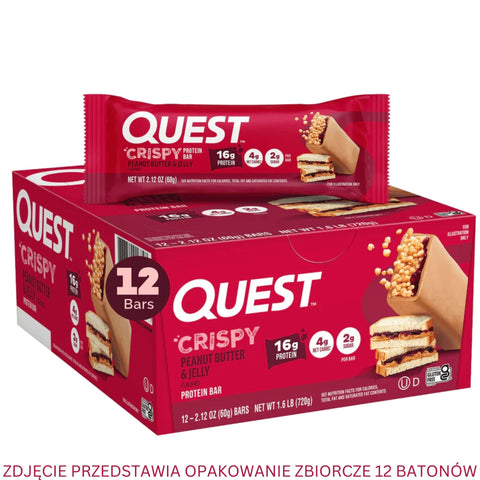 Quest Hero Crispy Protein Bar Peanut Butter & Jelly by Quest Nutrition (quest-hero-crispy-protein-bar-peanut-butter-jelly)