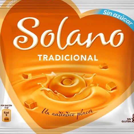 Opakowanie Guiltfree Solano XXL, mleczne karmelki bez cukru i glutenu w formie cukierków z kremowym karmelem