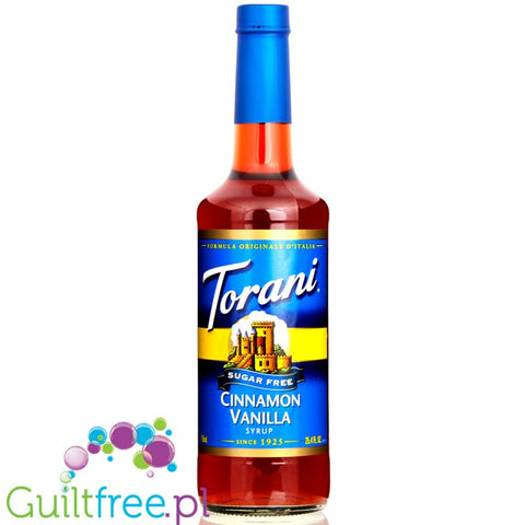 Torani Cinnamon Vanilla 0,75L - syrop do kawy bez cukru o smaku Cynamon & Wanilia by Torani (torani-syrop-bez-cukru-cynamon-wanilia-0kcal)