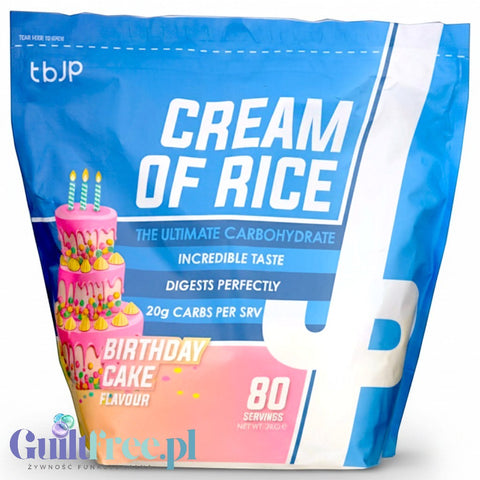 TBJP Cream of Rice, Birthday Cake 2kg - kleik ryżowy bez cukru, regeneracyjny posiłek treningowy, Tort Urodzinowy by TBJP (tbjp-cream-of-rice-birthday-cake-2kg-kleik-ryzowy-bez-cukru-regeneracyjny-posilek-treningowy-tort-urodzinowy)