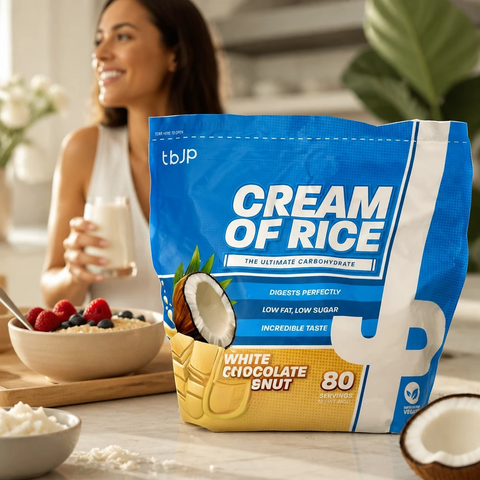 TBJP Cream of Rice, White Chocolate Coconut 2kg - kleik ryżowy bez cukru, regeneracyjny posiłek treningowy by TBJP (tbjp-cream-of-rice-white-chocolate-coconut-2kg-kleik-ryzowy-bez-cukru-regeneracyjny-posilek-treningowy)