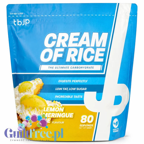 TBJP Cream of Rice, Lemon Maringue Pie 2kg - kleik ryżowy bez cukru, regeneracyjny posiłek treningowy by TBJP (tbjp-cream-of-rice-lemon-maringue-pie-2kg-kleik-ryzowy-bez-cukru-regeneracyjny-posilek-treningowy)