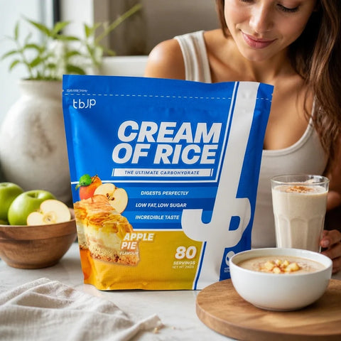 TBJP Cream of Rice, Apple Pie 2kg - kleik ryżowy bez cukru, regeneracyjny posiłek treningowy, Szarlotka by TBJP (tbjp-cream-of-rice-apple-pie-2kg-kleik-ryzowy-bez-cukru-regeneracyjny-posilek-treningowy-szarlotka)