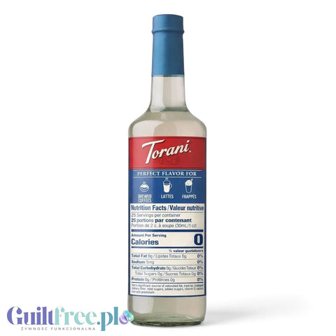 Torani White Chocolate 0,75L - syrop do kawy bez cukru o smaku Biała Czekolada by Torani (torani-syrop-bez-cukru-biala-czekolada-0kcal)
