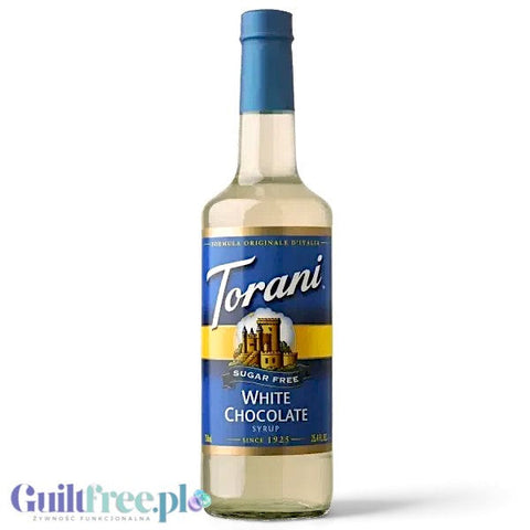 Torani White Chocolate 0,75L - syrop do kawy bez cukru o smaku Biała Czekolada by Torani (torani-syrop-bez-cukru-biala-czekolada-0kcal)