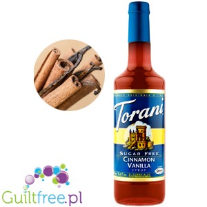 Torani Cinnamon Vanilla 0,75L - syrop do kawy bez cukru o smaku Cynamon & Wanilia by Torani (torani-syrop-bez-cukru-cynamon-wanilia-0kcal)