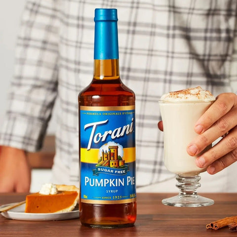 Torani Sugar Free Syrup, Pumpkin Pie 0,75L - syrop do kawy bez cukru i kalorii by Torani (torani-sugar-free-syrup-pumpkin-pie-750-ml-254-oz)