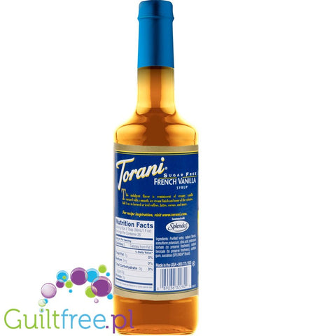 Torani French Vanilla 0,75L - syrop do kawy bez cukru i kalorii by Torani (torani-syrop-bez-cukru-french-vanilla-0kcal)