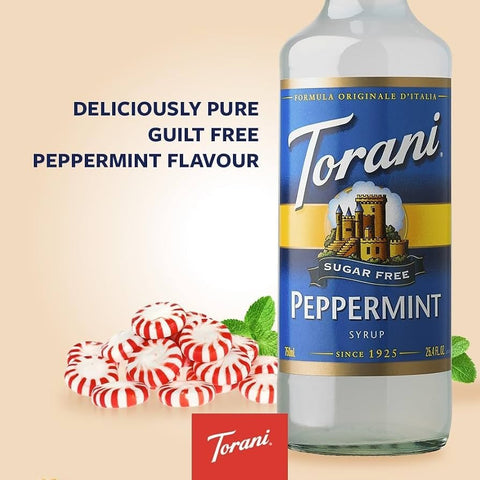 Torani Peppermint 0,75L - syrop do kawy bez cukru o smaku miętowym, import USA by Torani (torani-peppermint-075l-syrop-do-kawy-bez-cukru-o-smaku-mietowym)