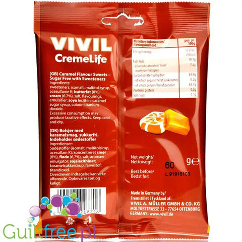 Vivil Cremelife Caramel cukierki bez cukru Karmel & Śmietanka by Vivil (vivil-cremelife-caramel-cukierki-bez-cukru)