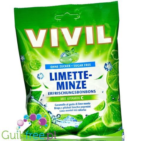 Vivil Lime & Mint - cukierki bez cukru Limonka & Mięta z witaminą C by Vivil (vivil-lime-mint-cukierki-bez-cukru-limonka-mieta)