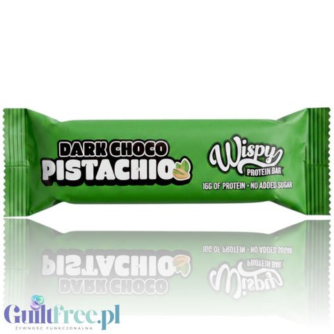 Wispy Nutrition Protein Bar Dark Choco Pistachio - baton proteinowy z ciemną czekoladą i pistacjami by Wispy (wispy-nutrition-protein-bar-dark-choco-pistachio-baton-proteinowy-z-ciemna-czekolada-i-pistacjami)