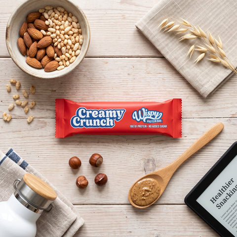 Wispy Nutrition Protein Bar Creamy Crunch - baton proteinowy z kremem czekoladowym z orzechami laskowymi by Wispy (wispy-nutrition-protein-bar-creamy-crunch-baton-proteinowy-z-kremem-czekoladowym-z-orzechami-laskowymi)