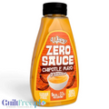 Butelka wegańskiego sosu Guiltfree Wispy Zero Sauce Chipotle Mayo o kremowej konsystencji i pikantnym smaku chili.