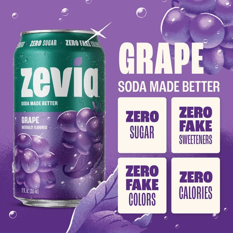 Zevia Grape - 100% naturalna bez kalorii ze stewią by Zevia (zevia-grape-100-naturalna-bez-kalorii-ze-stewia-i-erytrytolem)