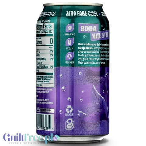 Zevia Grape - 100% naturalna bez kalorii ze stewią by Zevia (zevia-grape-100-naturalna-bez-kalorii-ze-stewia-i-erytrytolem)